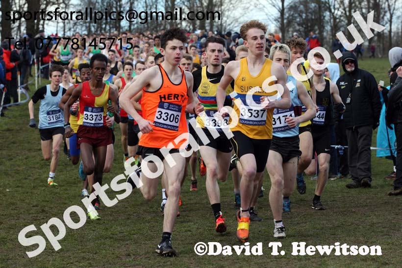 Mens under-17s 2019 British Athletics Inter Counties Cross Country, Prestwood Hall, Loughborough. Photo:  David T. Hewitson/Sports for All Pics